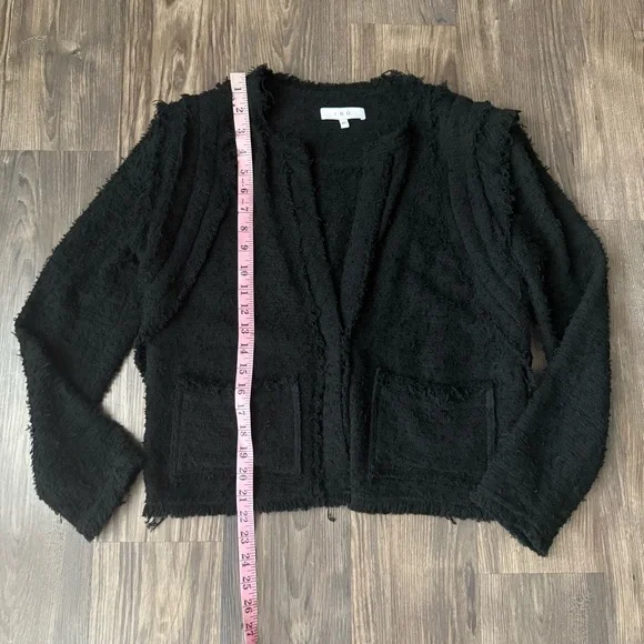 IRO Black Fringe Luxurious Black Jacket - Picture 12 of 13